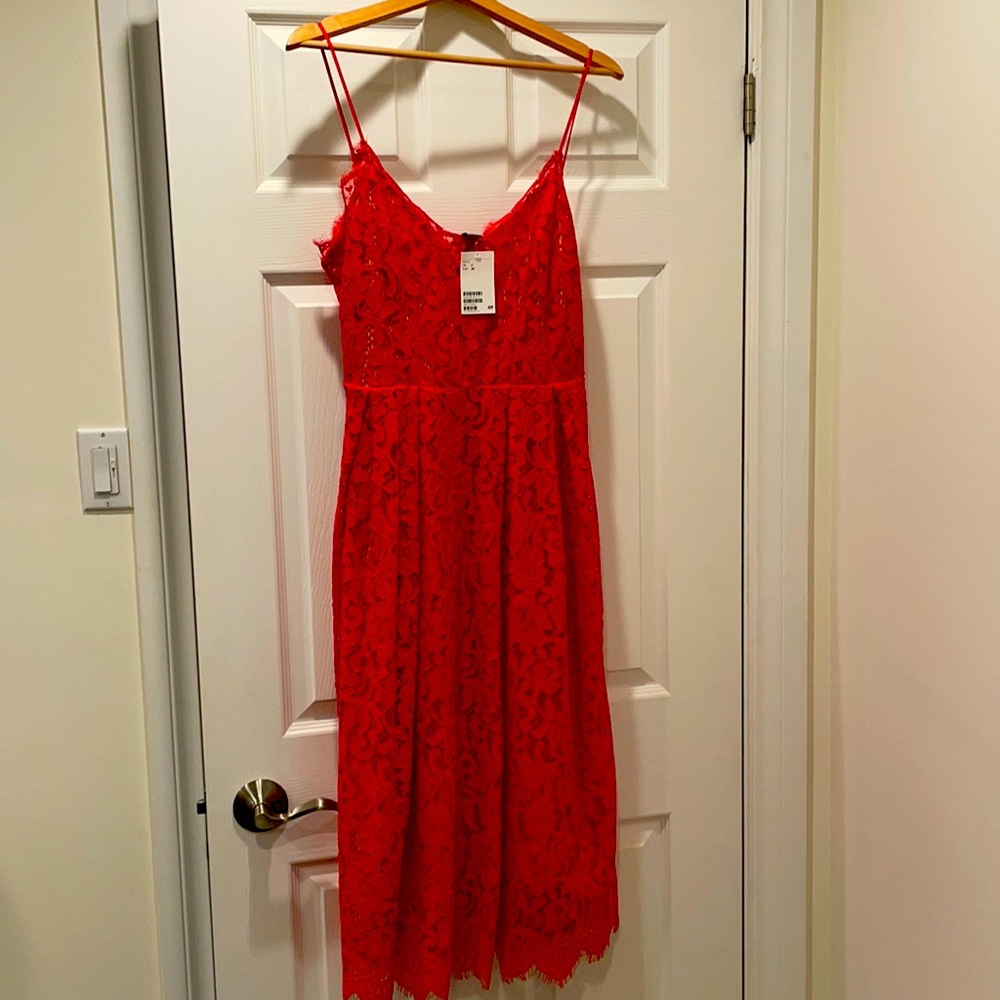 Beautiful H&M formal red lace dress